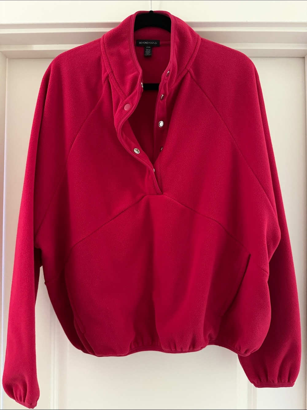 Beyond Yoga Deep Raspberry Snap-Front Jacket - Picture 5 of 5
